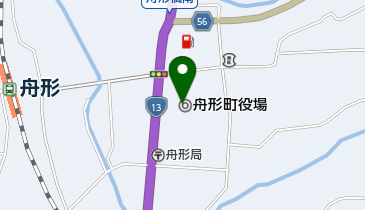 舟形町役場の地図画像