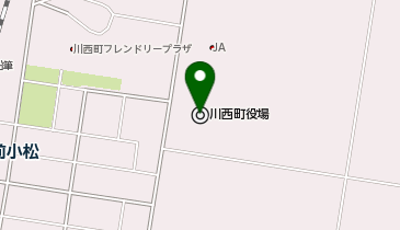 川西町役場の地図画像