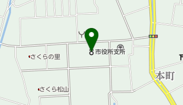 酒田市役所松山総合支所の地図画像