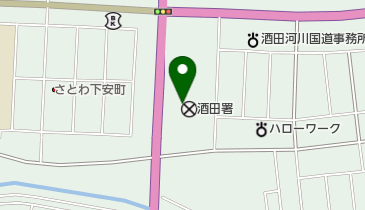 酒田警察署の地図画像