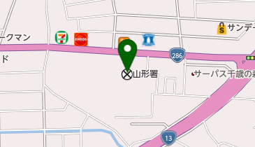 山形警察署の地図画像