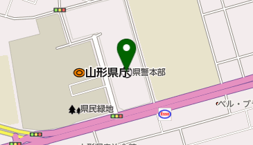 山形県警察本部の地図画像