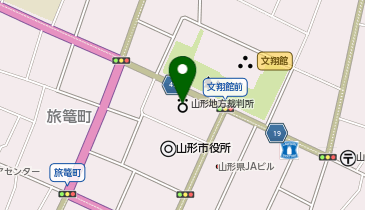 山形地方裁判所の地図画像