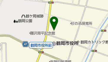 鶴岡簡易裁判所の地図画像