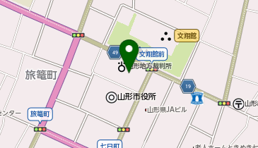 山形簡易裁判所の地図画像