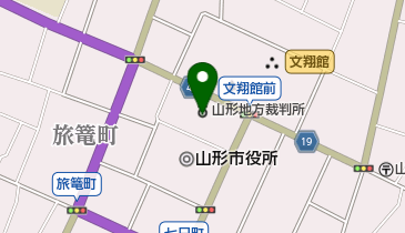 山形家庭裁判所の地図画像