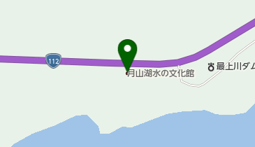 月山湖水の文化館の地図画像