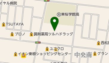 東根市公益文化施設まなびあテラスの地図画像