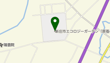 新庄市エコロジーガーデン「原蚕の杜」の地図画像
