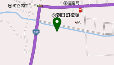 朝日町立図書館の地図画像