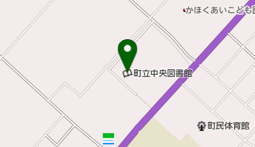 河北町立中央図書館の地図画像