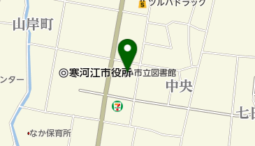 寒河江市立図書館の地図画像