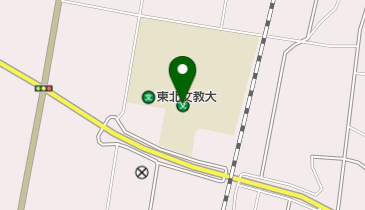 東北文教大学短期大学部附属図書館の地図画像