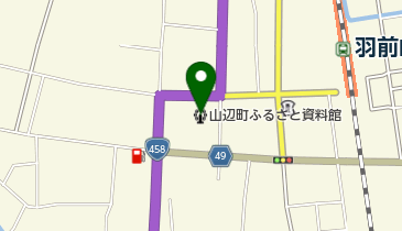 山辺町ふるさと資料館の地図画像