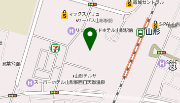 やまぎん県民ホールの地図画像