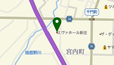 エヴァホール新庄の地図画像