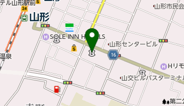 七十七銀行山形支店の地図画像