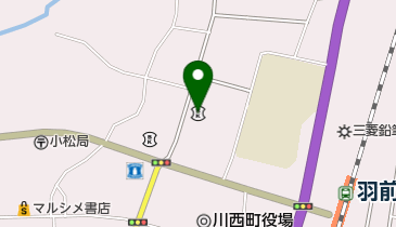 米沢信用金庫川西支店の地図画像