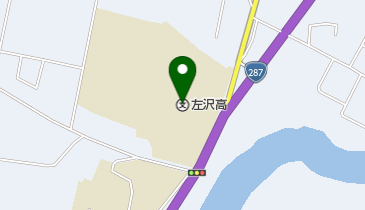 山形県立左沢高校の地図画像