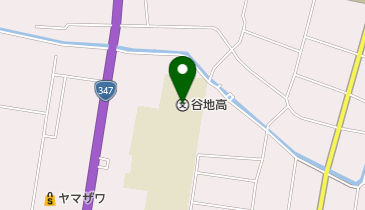 山形県立谷地高校の地図画像