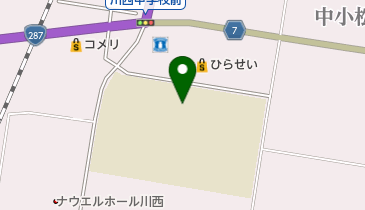 川西町立川西中学校の地図画像