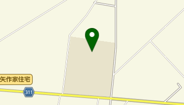 新庄市立萩野中学校の地図画像