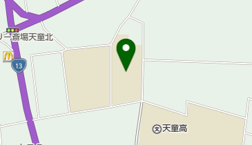天童市立第二中学校の地図画像