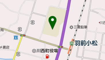 川西町立小松小学校の地図画像