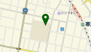 寒河江市立寒河江中部小学校の地図画像