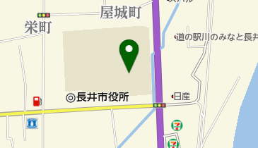 長井市立長井小学校の地図画像
