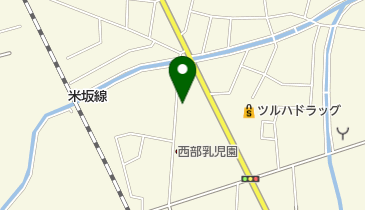 米沢西部幼稚園の地図画像