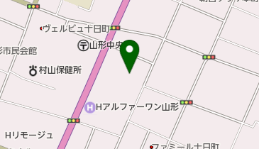 山形歯科専門学校の地図画像