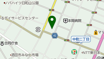 酒田看護専門学校の地図画像