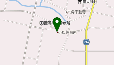 川西町立小松保育所の地図画像