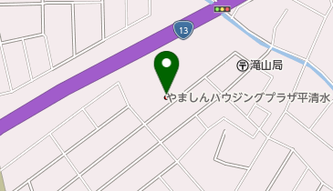 やましん住宅展示場ハウジングプラザ平清水の地図画像