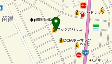 マックスバリュ鶴岡南店の地図画像