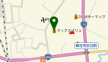 マックスバリュ新庄店の地図画像