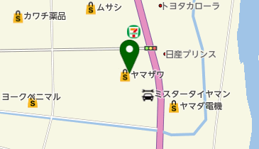 ヤマザワ長井店の地図画像