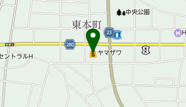 ヤマザワ天童中央店の地図画像