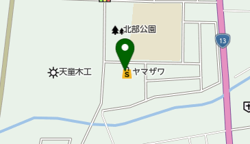 ヤマザワ天童北店の地図画像