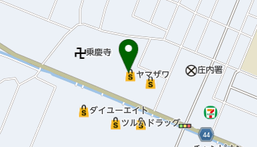 ヤマザワ余目店の地図画像