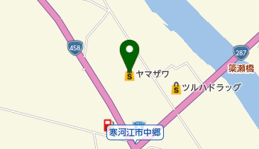 ヤマザワ寒河江西店の地図画像
