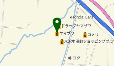ヤマザワ米沢中田町店の地図画像