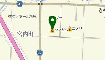 ヤマザワ新庄宮内店の地図画像