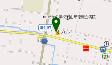 プロノ 山形西店の地図画像