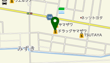 ドラッグヤマザワ寒河江プラザ店の地図画像