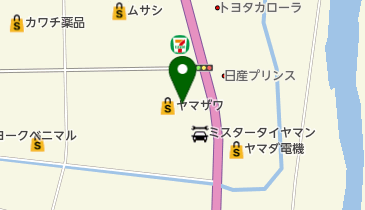 ドラッグヤマザワ長井店の地図画像