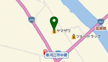 ドラッグヤマザワ寒河江西店の地図画像