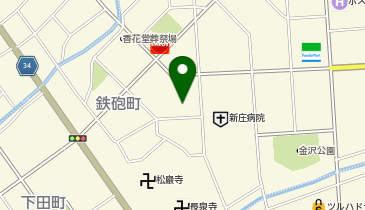 ツルハドラッグ新庄中央店の地図画像