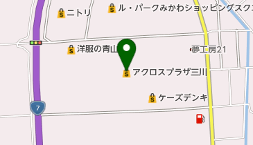 アクロスプラザ三川の地図画像